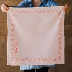 Jenni Earle Hand dyed and printed bandana ~ "I'm Still Standing"